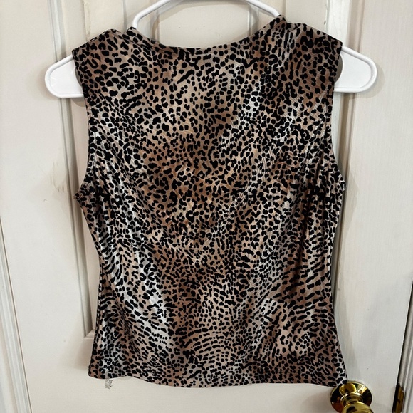 vintage leopard print top shiny - Picture 4 of 4